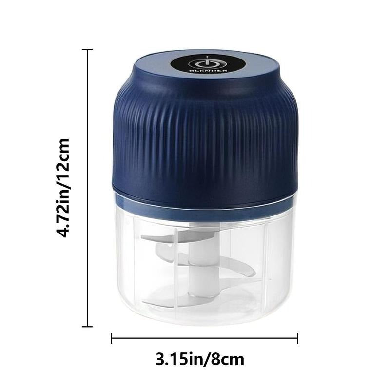 Langaton minisilppuri – Sähköinen monitoimikone valkosipulille ja sipulille – USB-ladattava