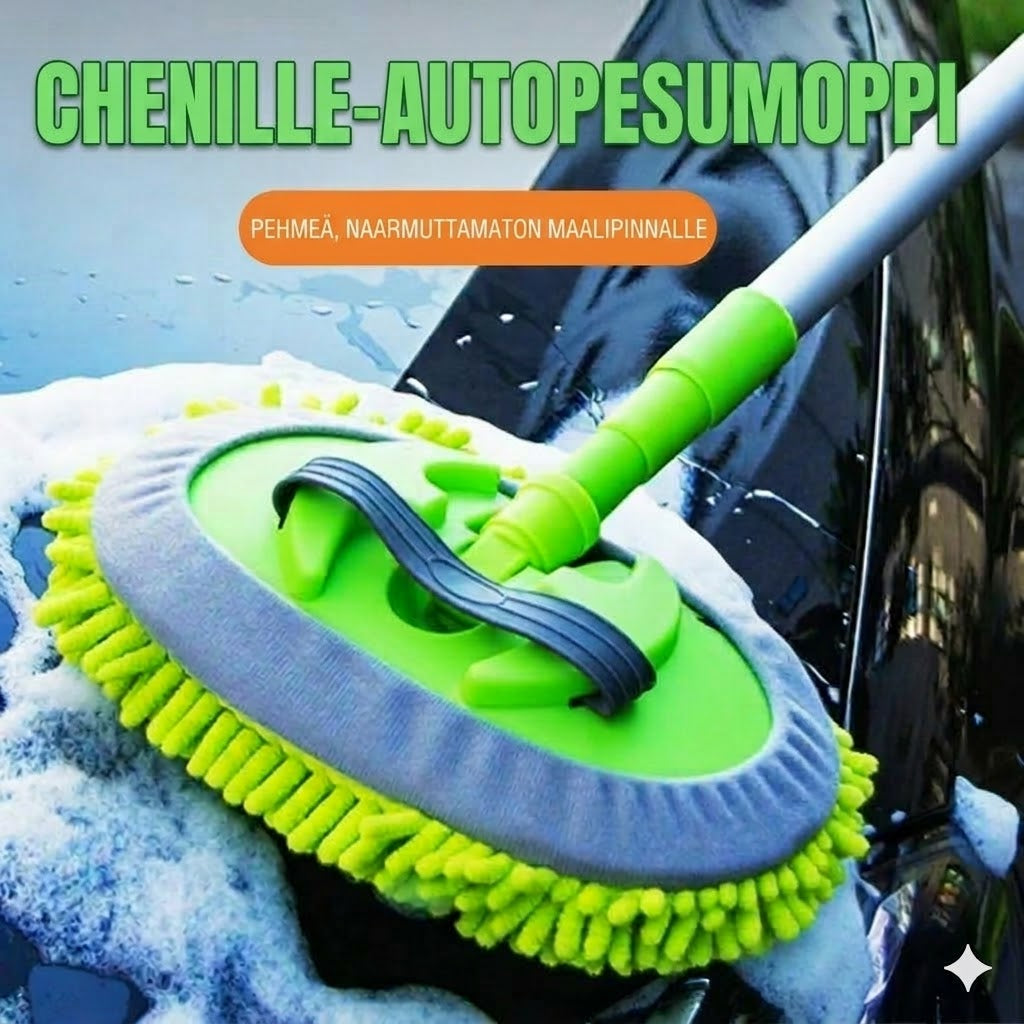 Teleskooppinen autonpesumoppi