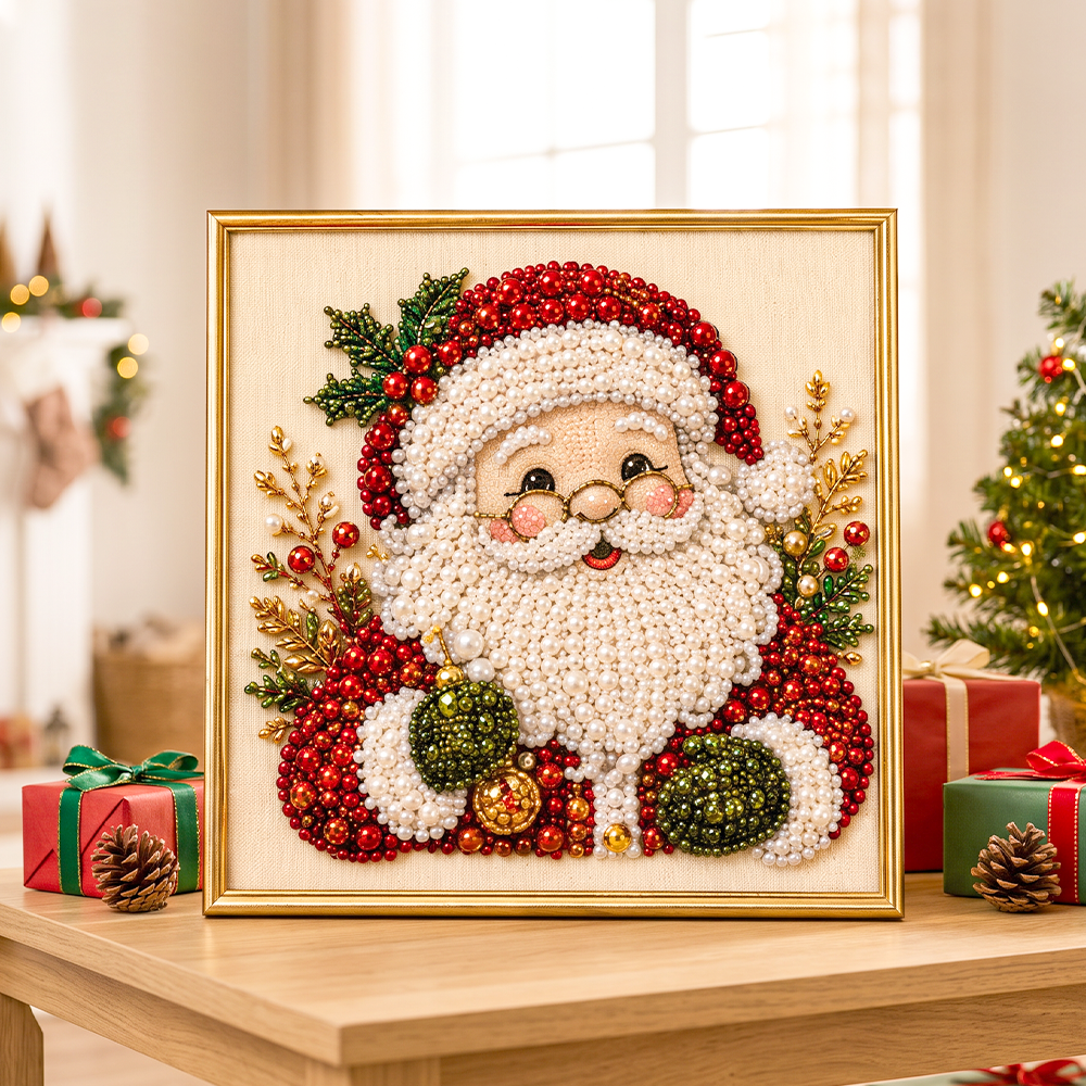 🔥 50 % ALENNUS – RAJOITETTU AIKA! 🎨💎 Rentouttava DIY Jouluaiheinen timanttimaalaussarja – Helppo aloittelijoille 🎄