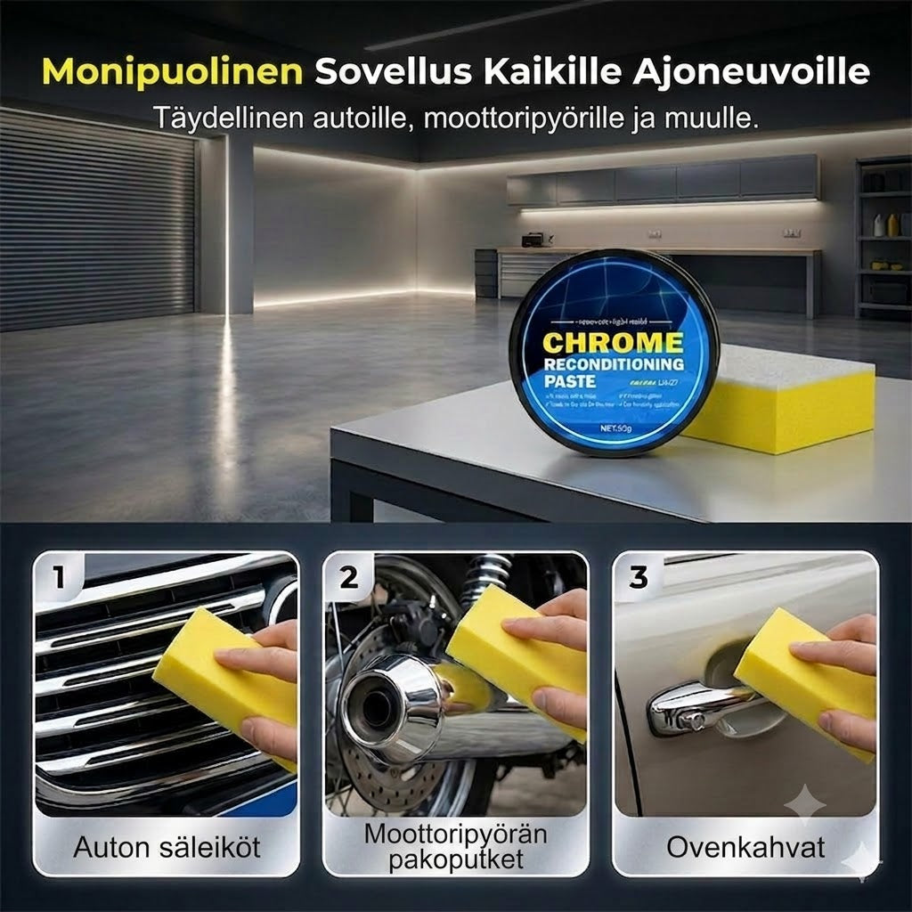 Kromipinnoitteen korjaustahna
