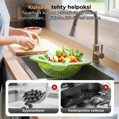 Magneettinen kulmasiivilä tiskialtaaseen – Tiskialtaan roskasiivilä