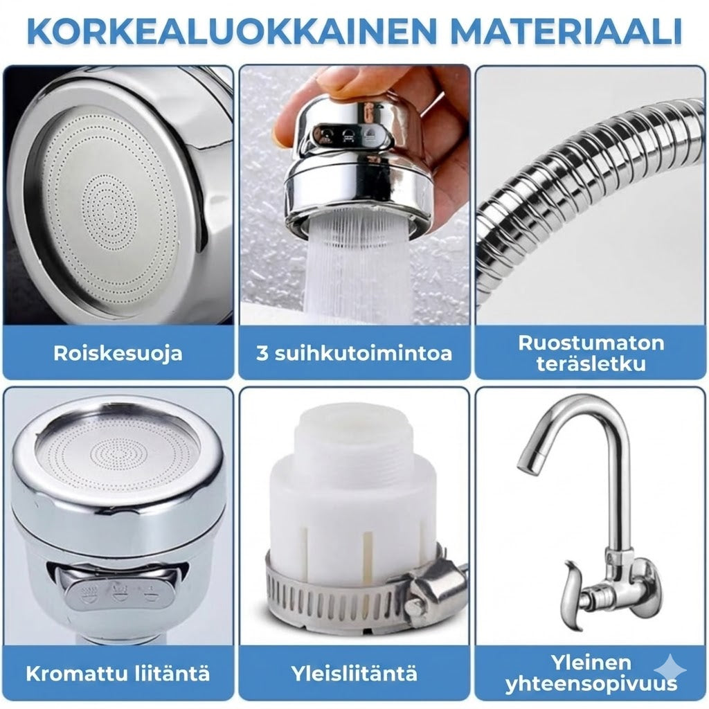 Keittiöhanan suihkupää - Vettä säästävä jatko-osa