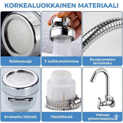 Keittiöhanan suihkupää - Vettä säästävä jatko-osa