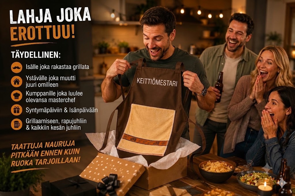 👨‍🍳 Keittiömestarin salaisuus – Tämä essu hämmästyttää vieraasi! 😂