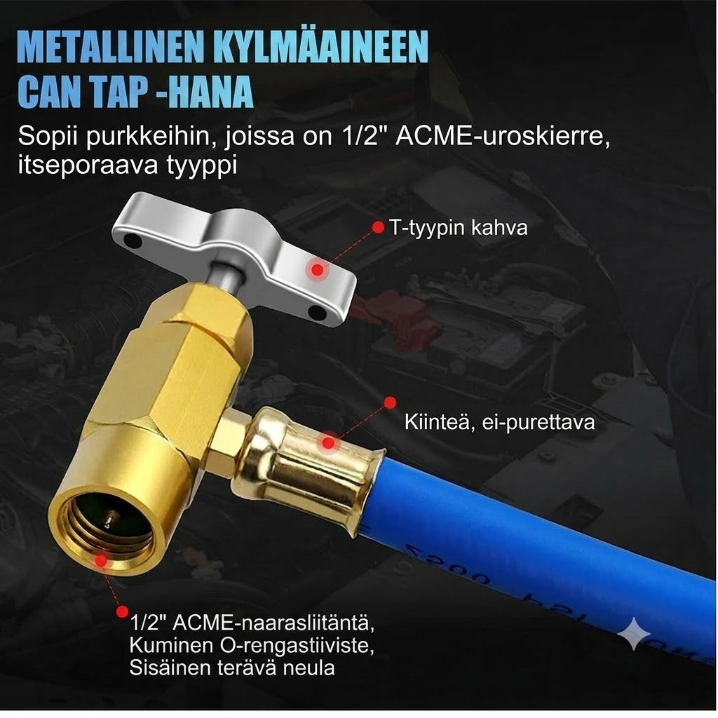 Jäähdytysnesteen täyttöletku / Kylmäaineen täyttöletku