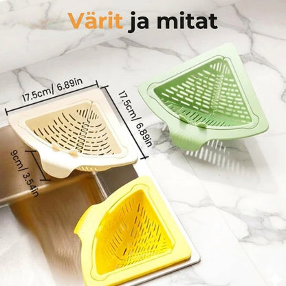 Magneettinen kulmasiivilä tiskialtaaseen – Tiskialtaan roskasiivilä