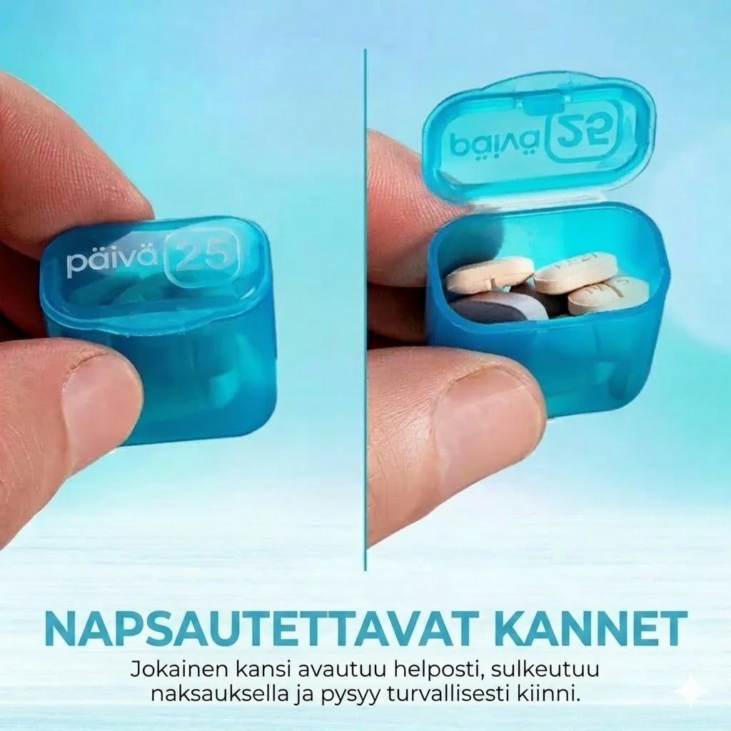 Kuukauden pillerirasia 31 päivää