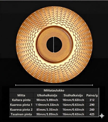 ⚙️ Hiomalaikat puuntyöstöön – Nopeasti leikkaavat, terävät ja kestävät, sopivat kulmahiomakoneisiin