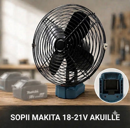 Kannettava tuuletin työkalun akulla