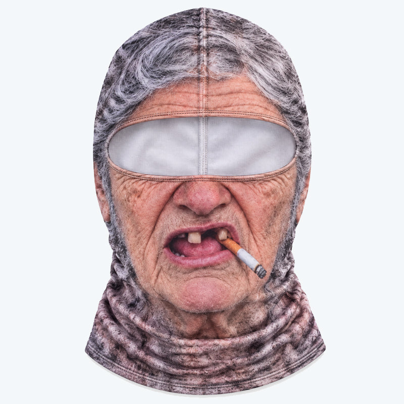 Hauska ja ultrarealistinen hiihtomaski