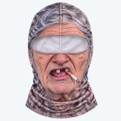 Hauska ja ultrarealistinen hiihtomaski