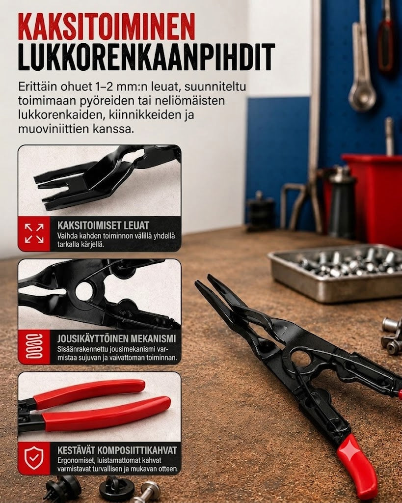 ProReach 5-osainen pihdisetti sähköliittimien irrotukseen – Erikoistyökalu auto- ja sähkötöihin