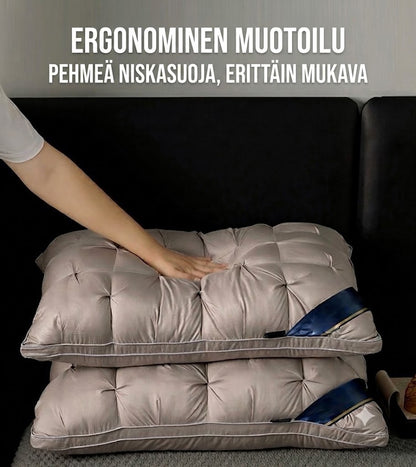Ergonominen niskatyyny – Hengittävä, pehmeä & 3D-tikkausteknologialla (1 kpl)