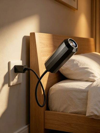 🔌 Käyttövalmis (Plug-and-play) HD-tähti- ja valtameriprojektori-yövalo 🥳⭐