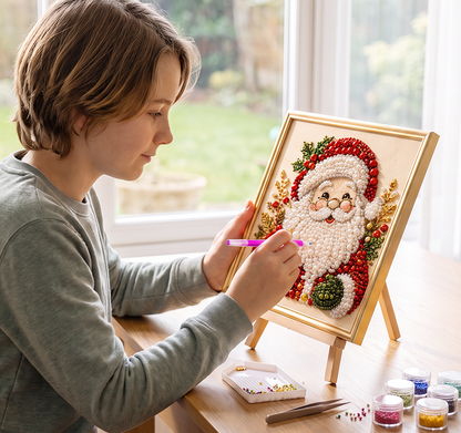 🔥 50 % ALENNUS – RAJOITETTU AIKA! 🎨💎 Rentouttava DIY Jouluaiheinen timanttimaalaussarja – Helppo aloittelijoille 🎄