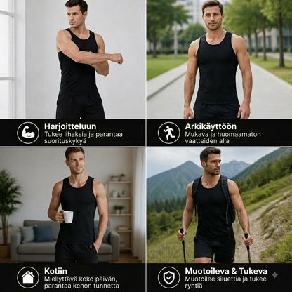🔥 Rajoitettu aika: 50 % alennus❗️❗️ Miesten kompressioliivi / aluspaita – Täydellinen treeniin ja kuntoiluun