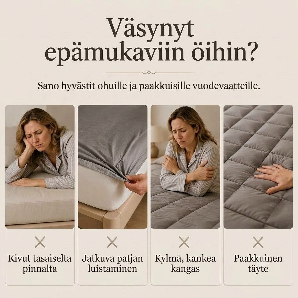Pehmeä tikattu sijauspatjansuojus