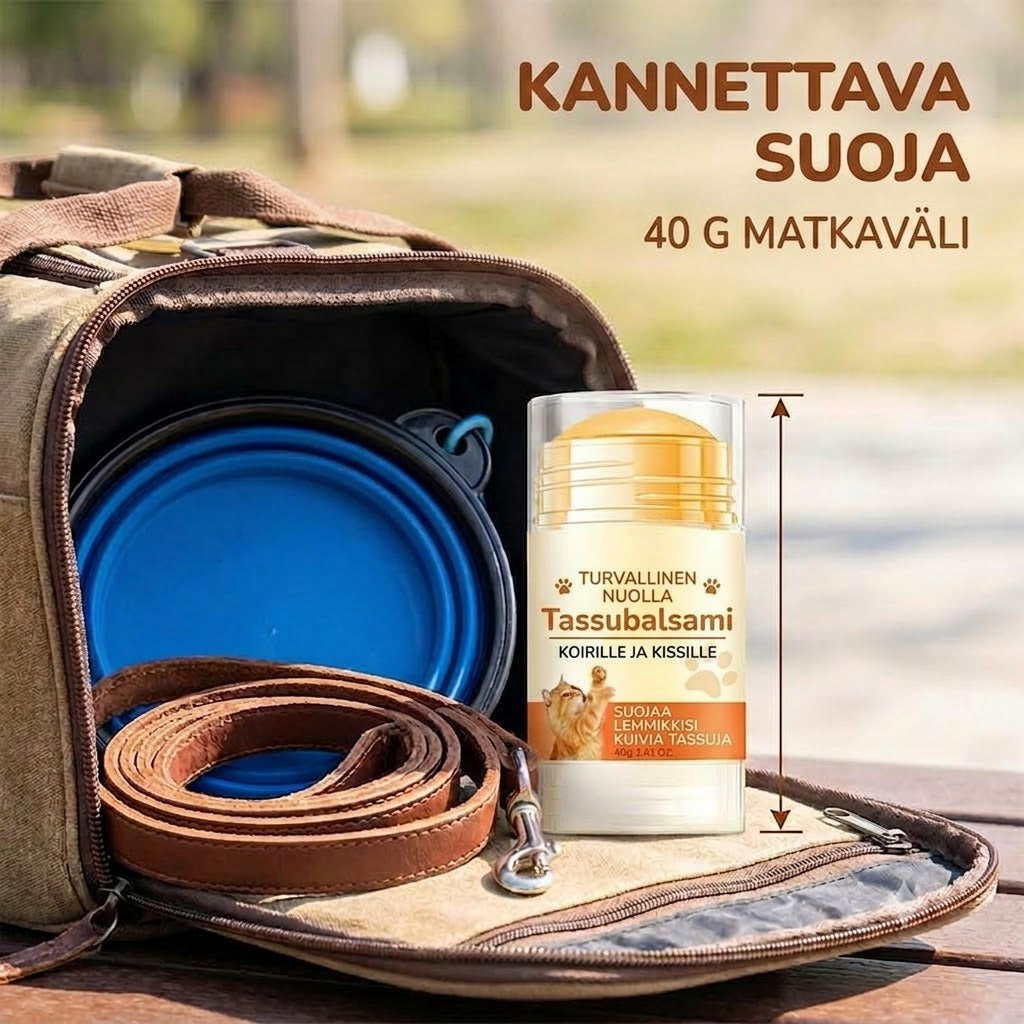 Kosteuttava tassubalsamipuikko