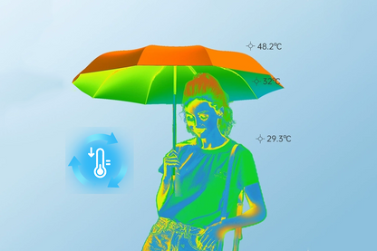 Ultrakevyt hiilikuituvarjo – UV-suoja (musta pinnoite) aurinkoon ja sateeseen ☂️