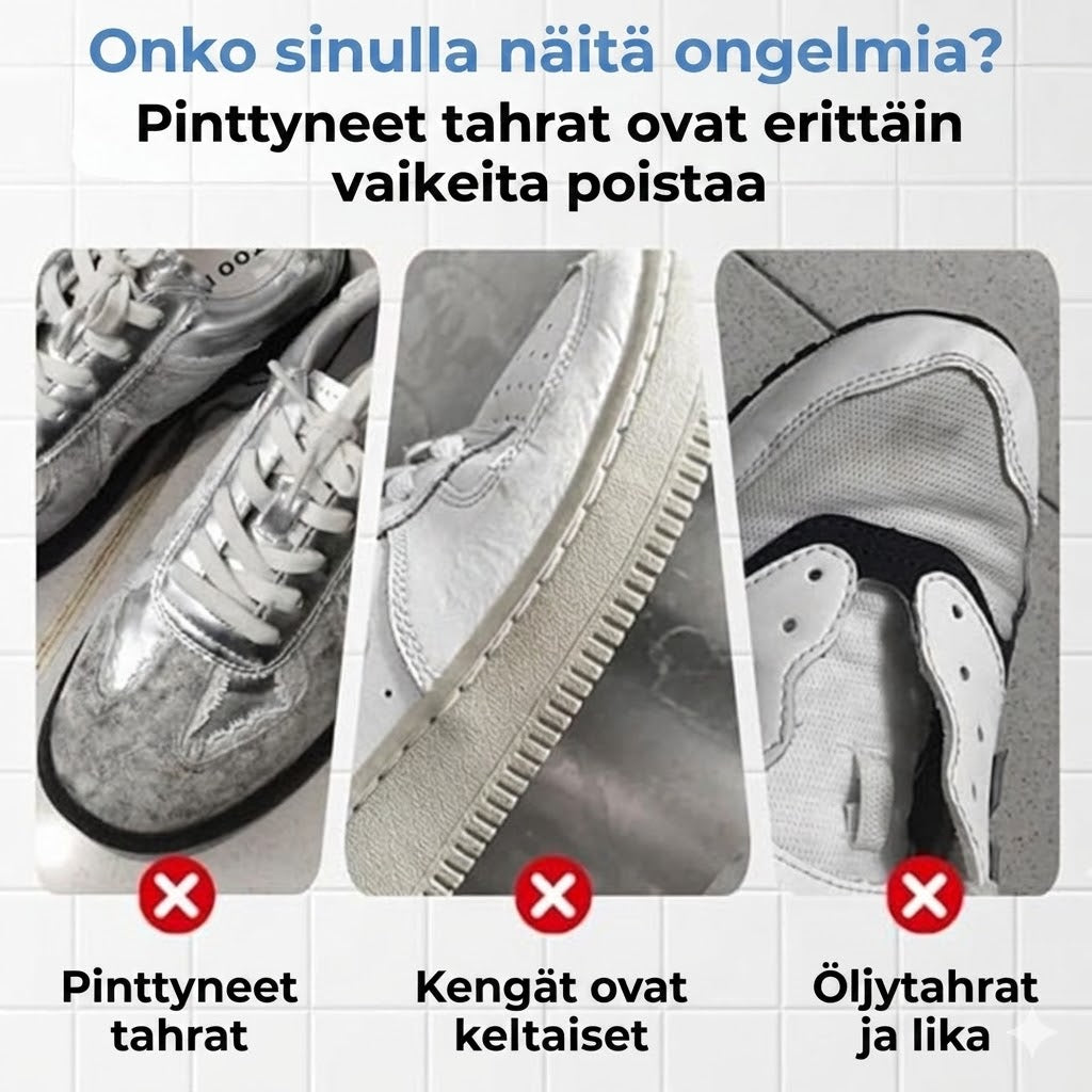 Valkoisten kenkien korjausvoide