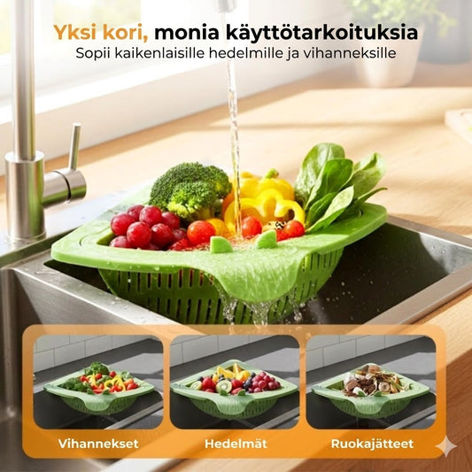 Magneettinen kulmasiivilä tiskialtaaseen – Tiskialtaan roskasiivilä