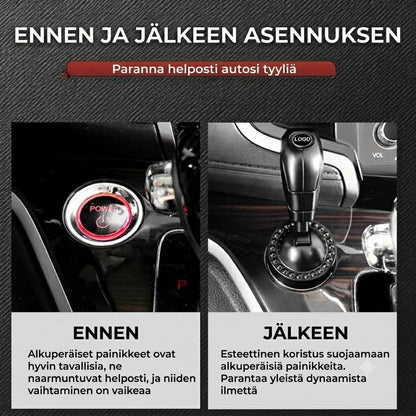 🚗 Auton Start/Stop -vipukytkin – Koristeellinen käynnistyspainikkeen suojus 🕹️