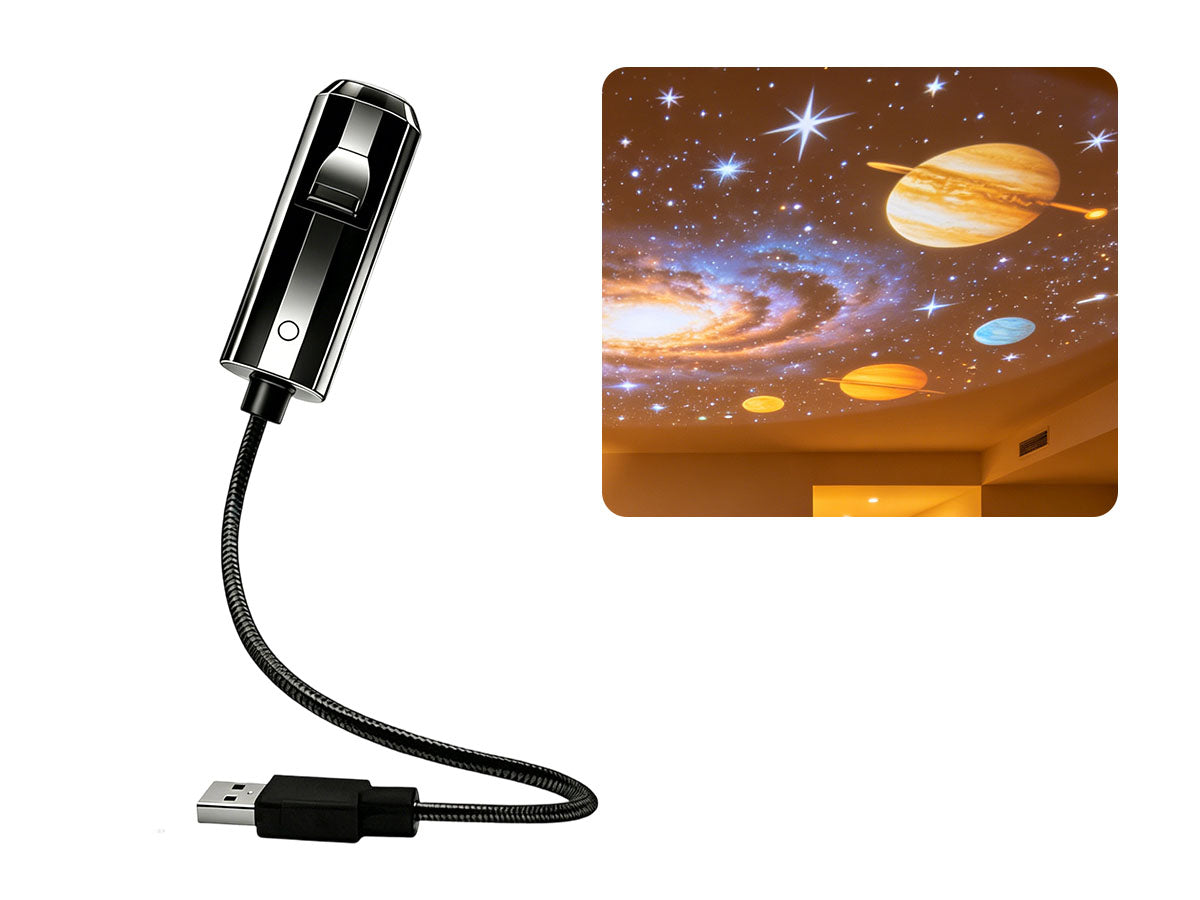 🔌 Käyttövalmis (Plug-and-play) HD-tähti- ja valtameriprojektori-yövalo 🥳⭐