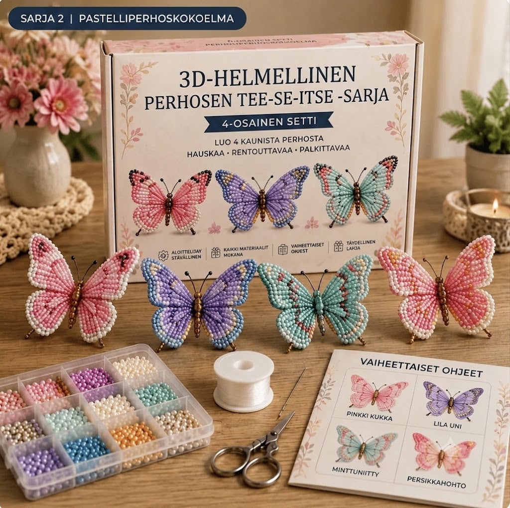 🦋Helmet ja askartelu: Perhoset