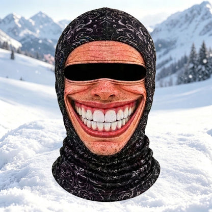 Hauska ja ultrarealistinen hiihtomaski