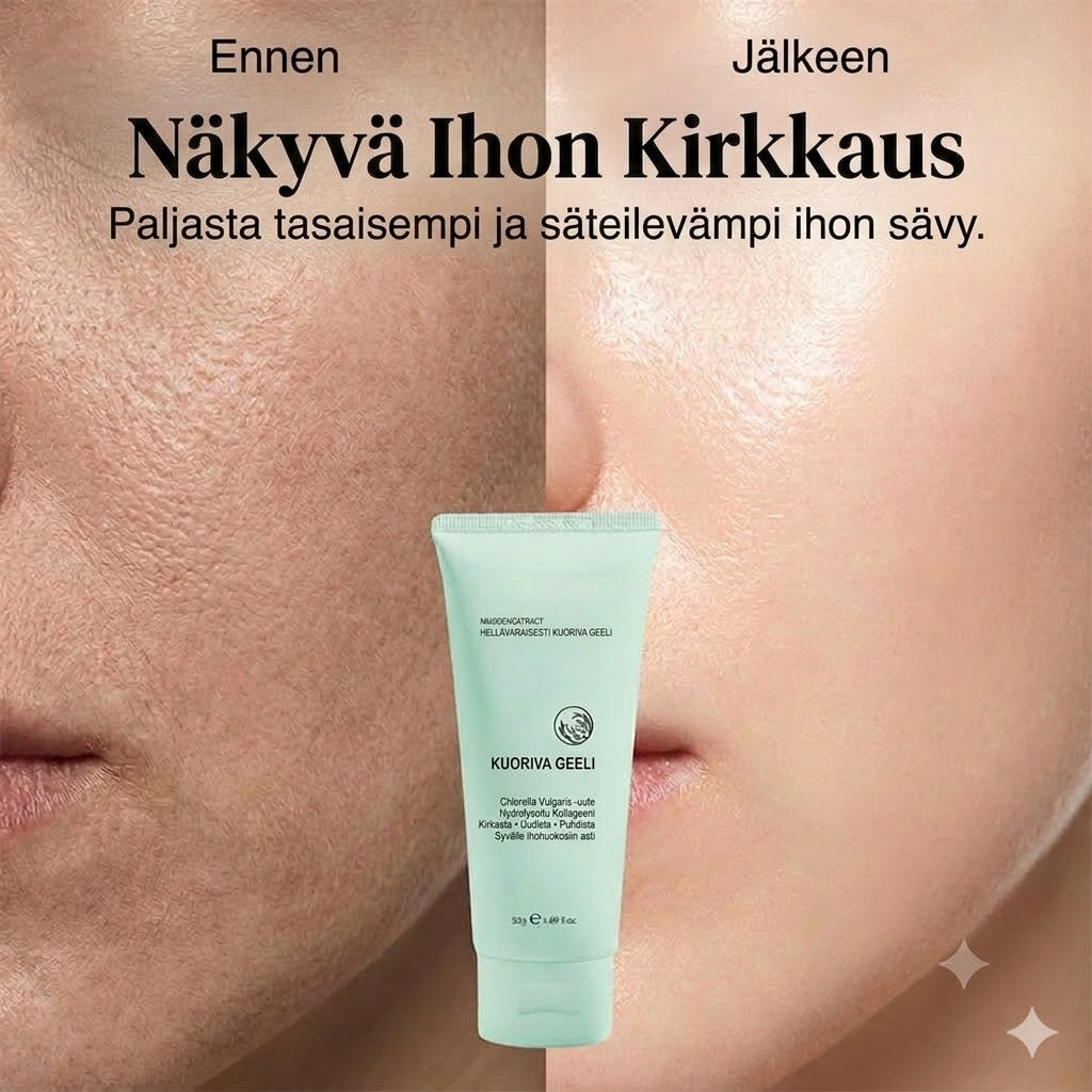 Kuorintageeli yrttiuutteilla