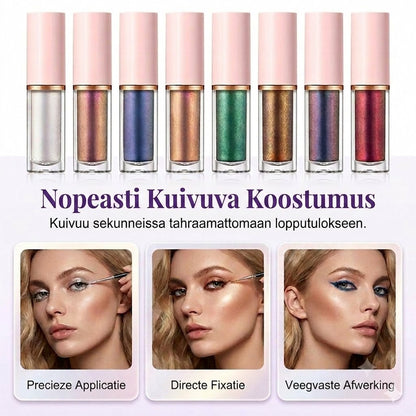 ✨ 8-osainen nestemäinen glitter-silmänrajauskynäsetti
