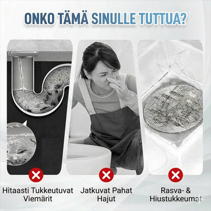 🚽 Nopeasti vaikuttavat viemärinavaustabletit – Sopivat keittiöön, kylpyhuoneeseen ja viemäreihin