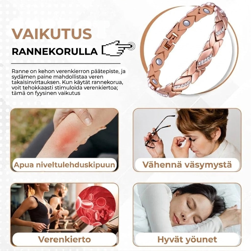 Magneettinen kupariranneke