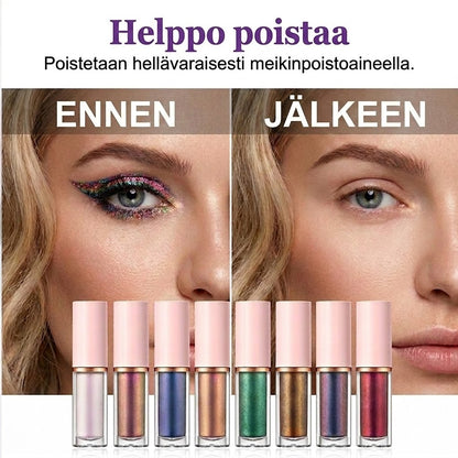 ✨ 8-osainen nestemäinen glitter-silmänrajauskynäsetti