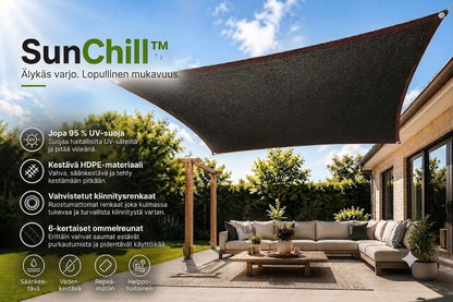 SunChill™ | Premium HDPE -aurinkopurje viileään varjoon ja UV-suojaukseen