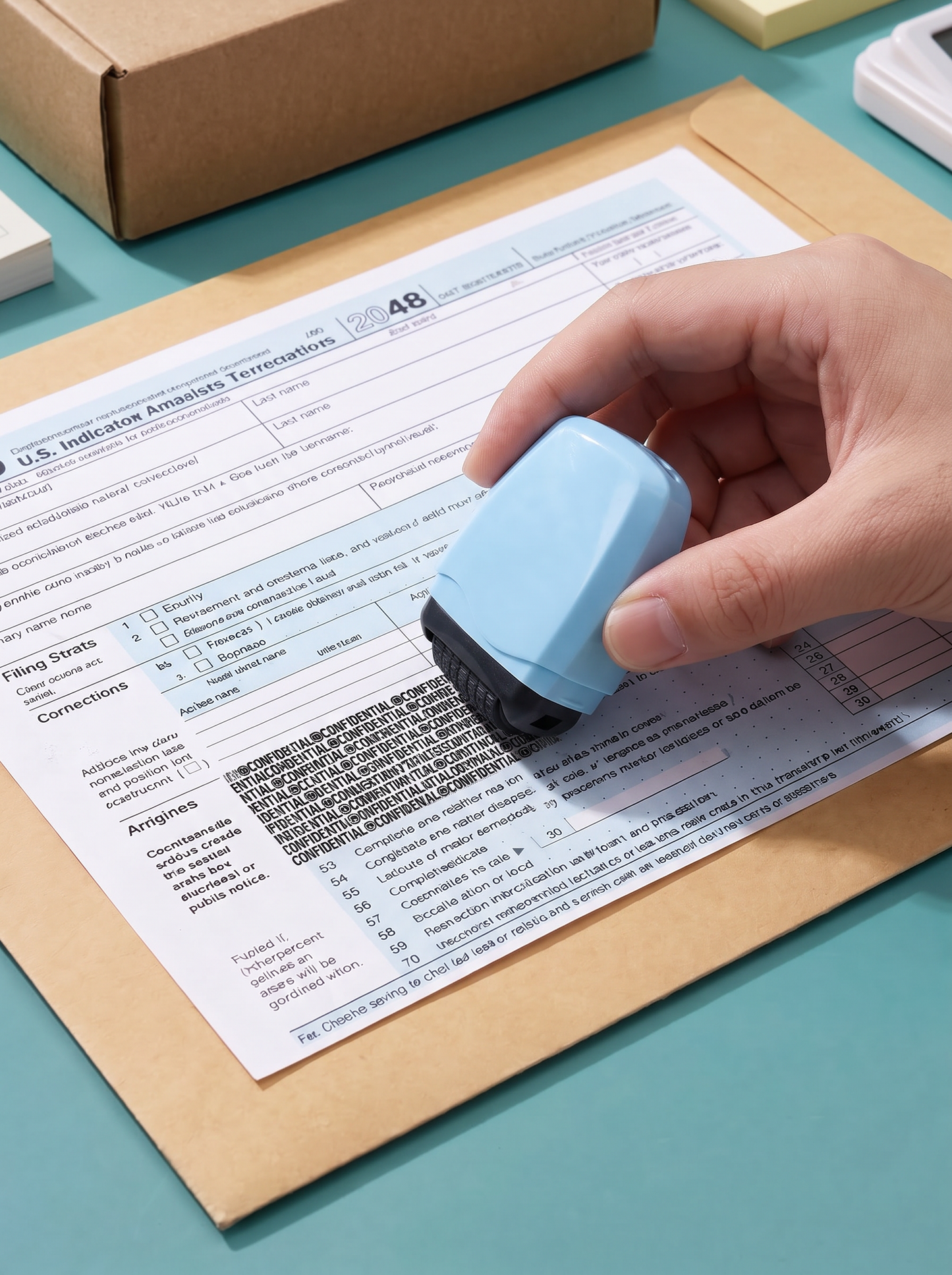 📢📢 50% ALENNUS!! ⏰ Lopeta kirjeidesi repiminen silpuksi kuin kani pahvitehtaassa! 🐰📦 Tämän kompaktin ja kannettavan tietosuojarullan peittoleveys on jopa 17 mm, joten voit piilottaa kaikki arkaluontoiset tiedot yhdellä pyyhkäisyllä!