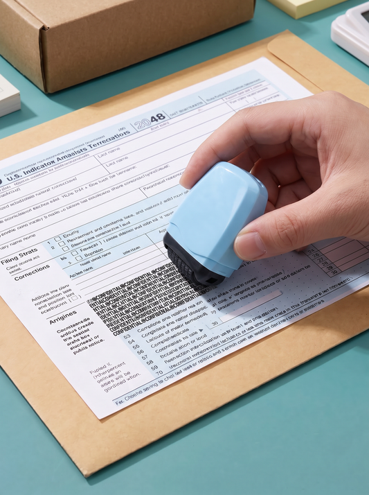 📢📢 50% ALENNUS!! ⏰ Lopeta kirjeidesi repiminen silpuksi kuin kani pahvitehtaassa! 🐰📦 Tämän kompaktin ja kannettavan tietosuojarullan peittoleveys on jopa 17 mm, joten voit piilottaa kaikki arkaluontoiset tiedot yhdellä pyyhkäisyllä!
