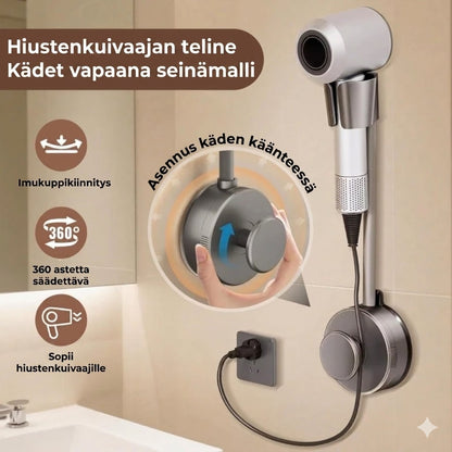 Handsfree-hiustenkuivaajateline