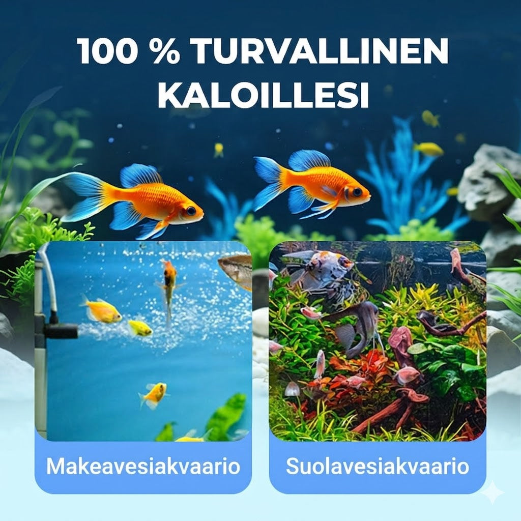 Tehokas akvaarion vedenkirkastin - 100ml - Sameaa vettä vastaan