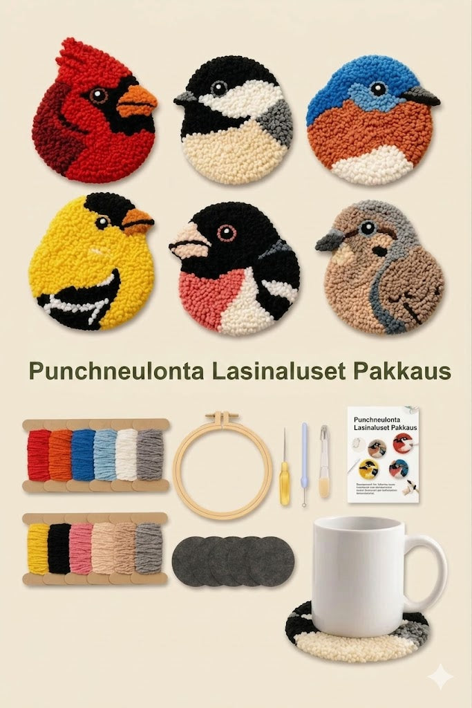 Tee-se-itse lintu-lasinalusten neuontapaketti