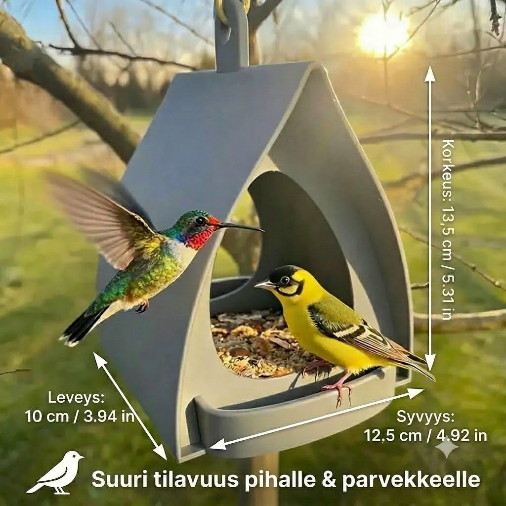 Hanging lintulauta – Suuri kapasiteetti, ihanteellinen puutarhaan ja parvekkeelle