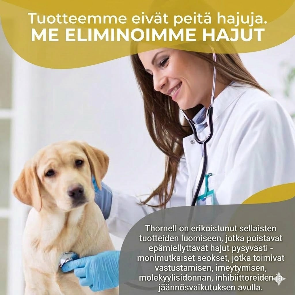Tehokas hajunpoistaja kenneleille ja eläinsuojille