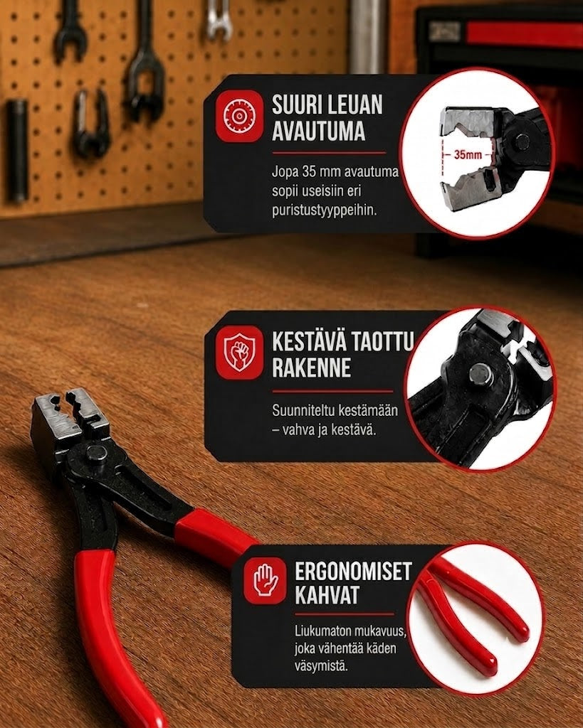 ProReach 5-osainen pihdisetti sähköliittimien irrotukseen – Erikoistyökalu auto- ja sähkötöihin