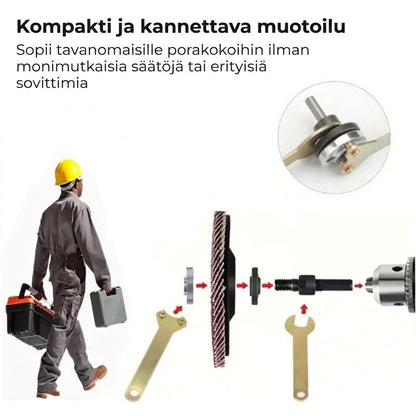 Adapterisetti - Porakoneesta hiomakoneeksi