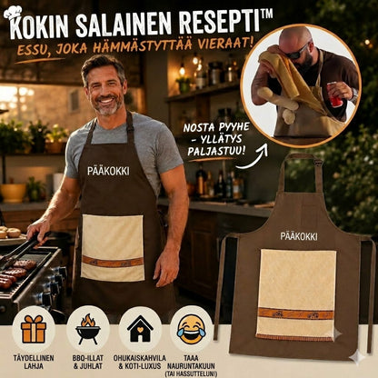 👨‍🍳 Keittiömestarin salaisuus – Tämä essu hämmästyttää vieraasi! 😂