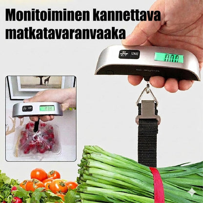 Kannettava matkalaukkuvaaka LCD-näytöllä