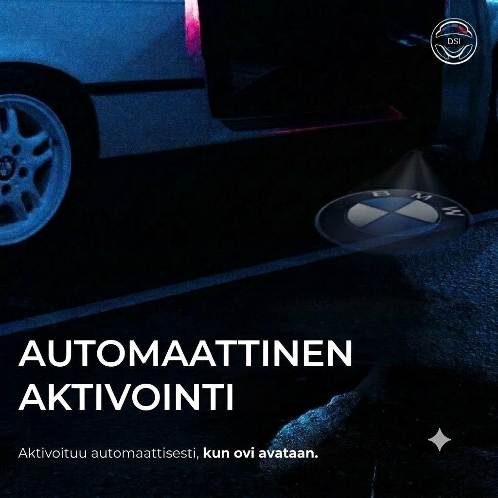 Auton logoprojektorisetti oviin | 1 setti (2 kpl)