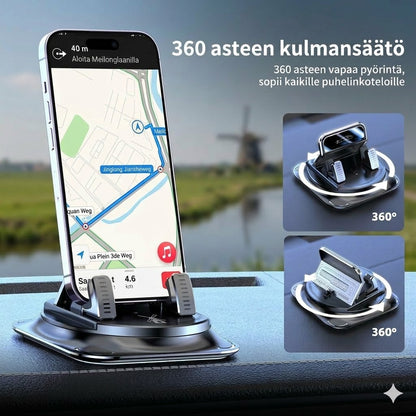 360° pyörivä auton navigointiteline