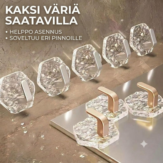 Itseliimautuvat koukut – Kuusikulmainen aaltokuvio (1 setti, 10 kpl)