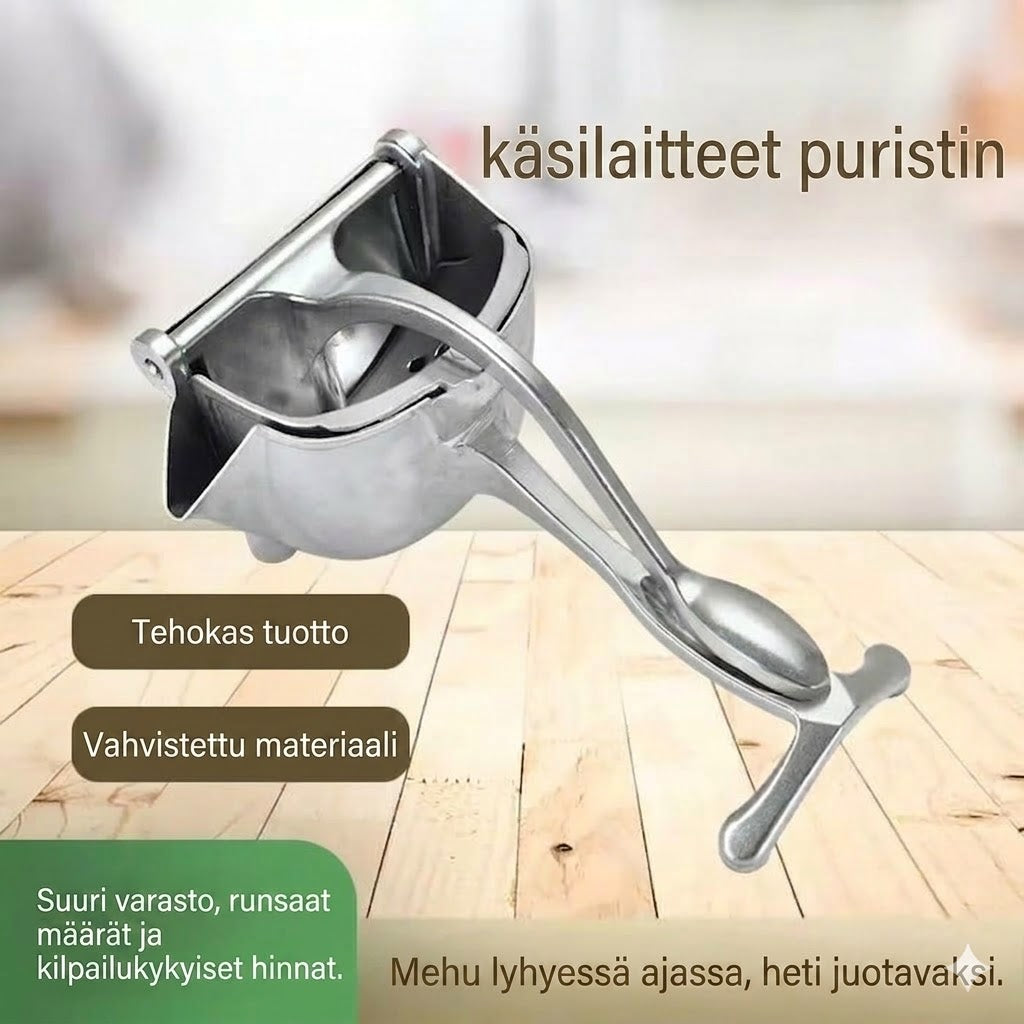 Manuaalinen sitruspuristin vivulla